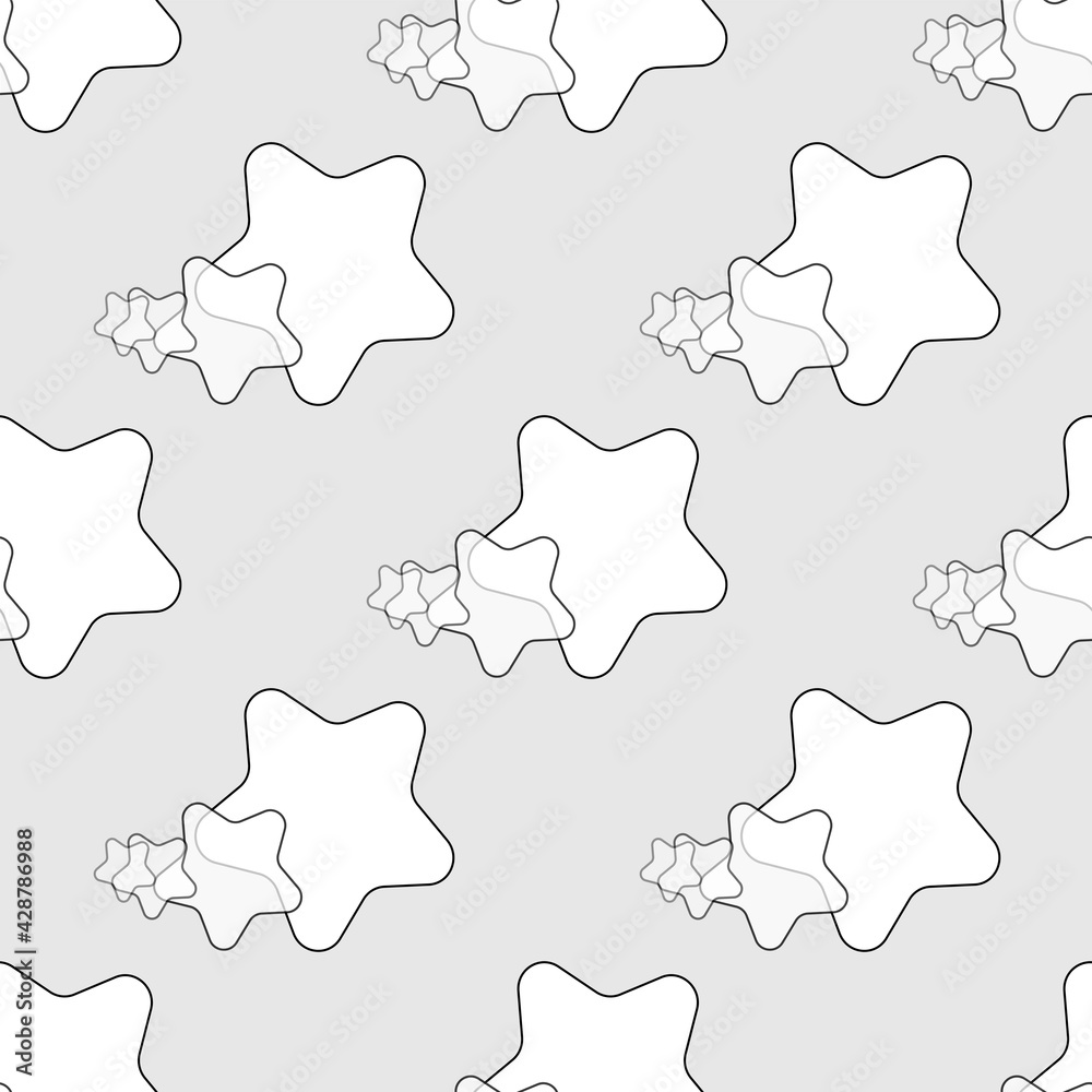 pastel shades pattern with stars baby background vector illustration