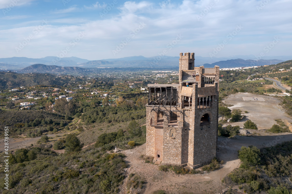 Castillo de la Mota en Alhaurín el Grande en la provincia de Málaga, España