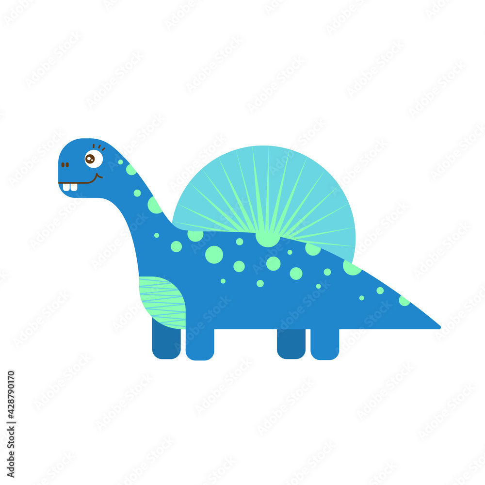 Green dinosaur vector illustration