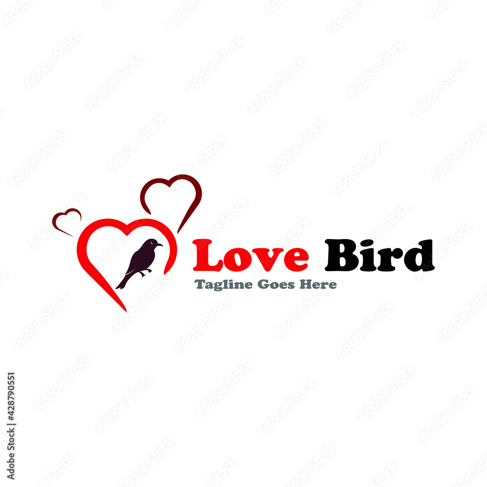 Silhouettes cute birds in love, vector ilustration, bird love logo icon set. Silhouettes cute birds in love, vector ilustration, bird love logo icon set.