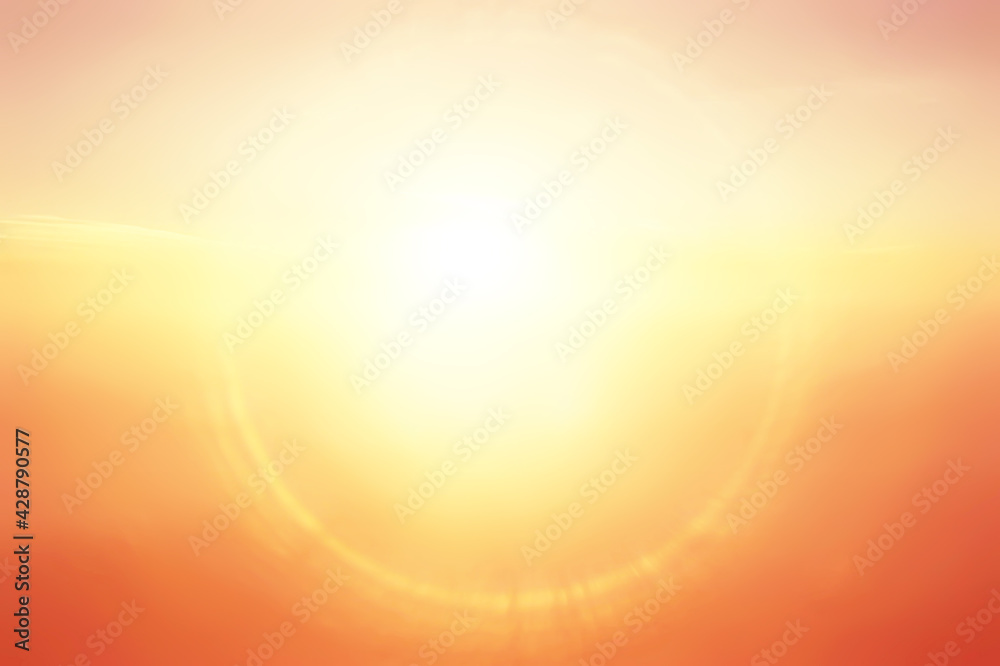 Obraz premium sunset sky gradient abstract sun light nature background