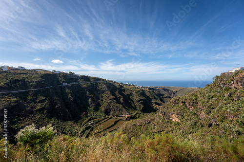 The Beautiful small Town Moya on Gran Canaria and the Nature sorrounding it