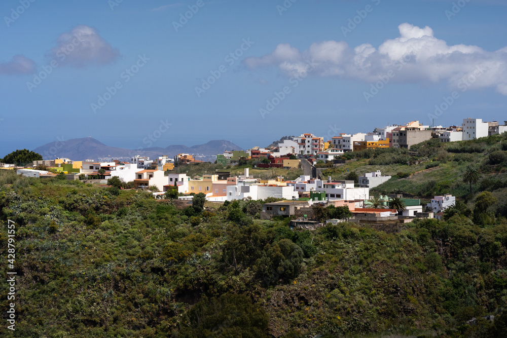 The Beautiful small Town Moya on Gran Canaria and the Nature sorrounding it