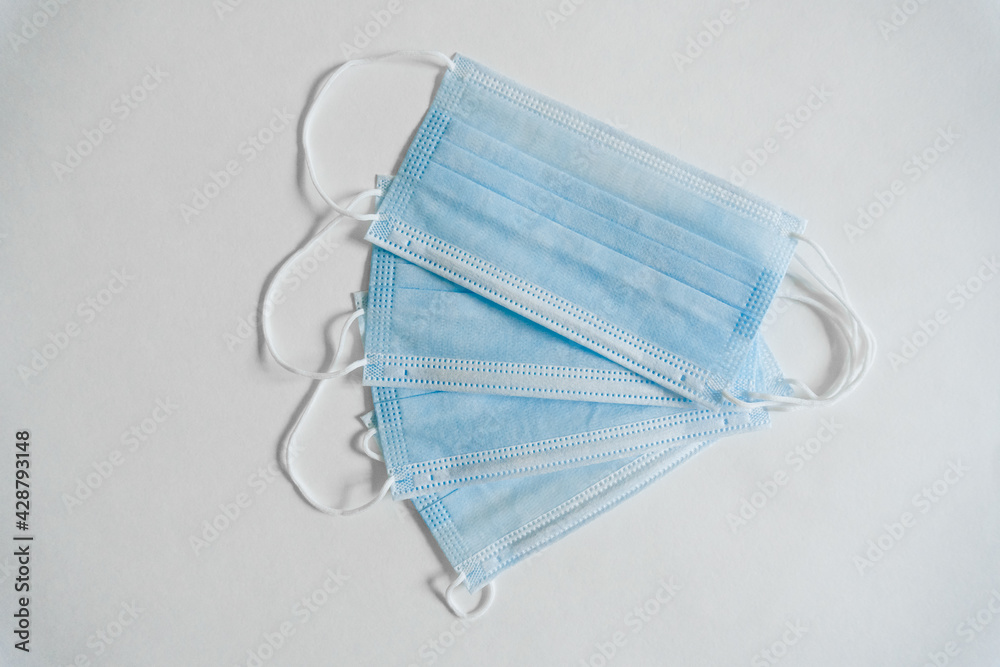 medical face mask. Corona virus protection. Covid-19 epidemic prevention.