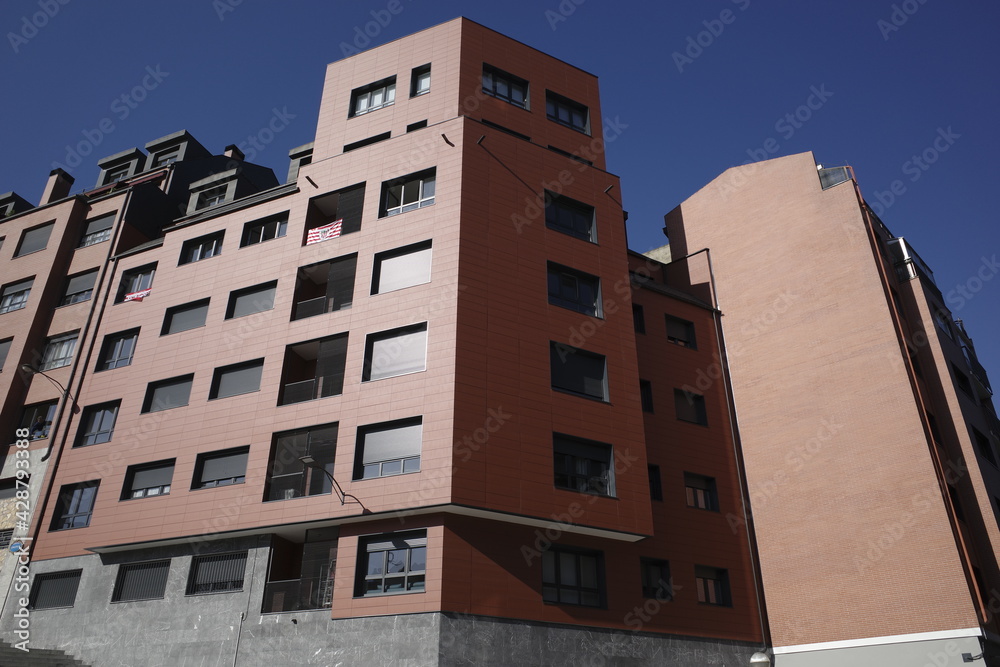 Urbanscape in the city of Bilbao