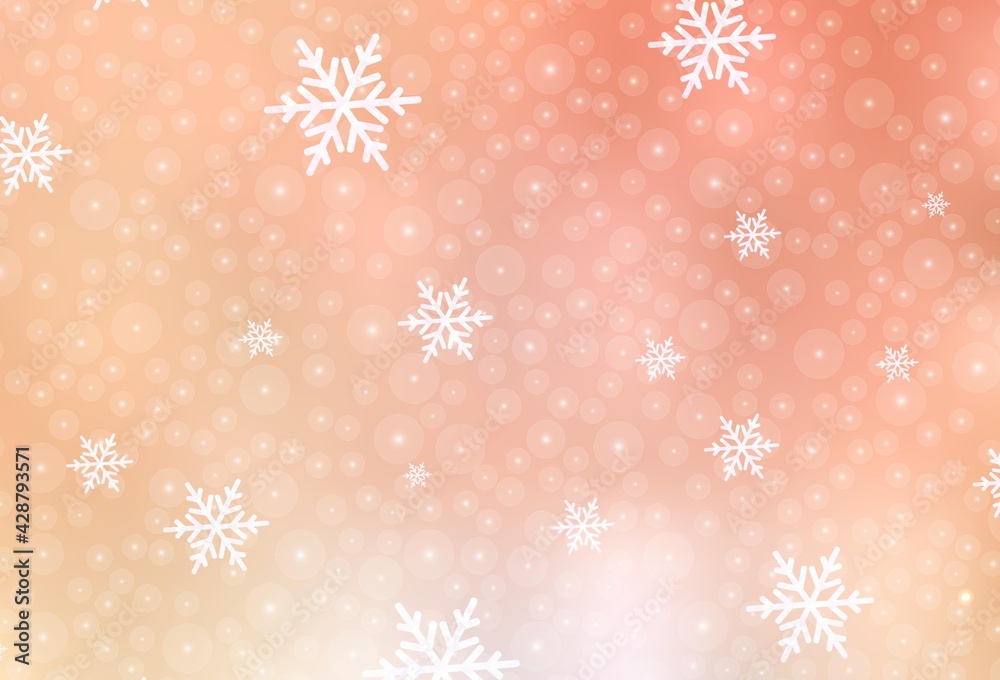 Light Orange vector backdrop in holiday style. Light Orange vector backdrop in holiday style.
