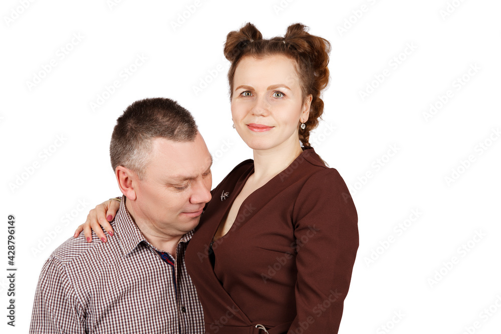 portrait of a married couple in the studio portrait of a married couple in the studio