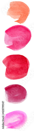 background red spots with watercolor texture