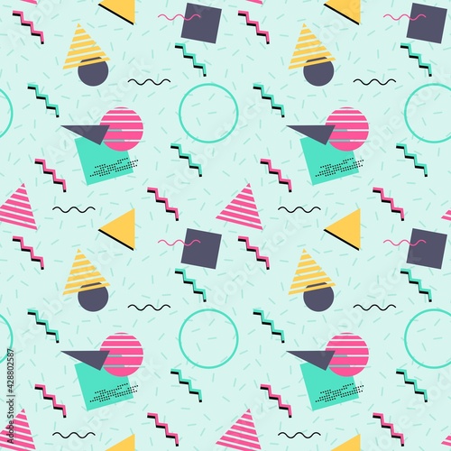 1990s fashion seamless vector