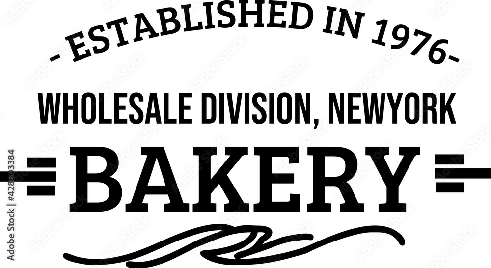 Typography Logo Bakery Typography Logo Bakery