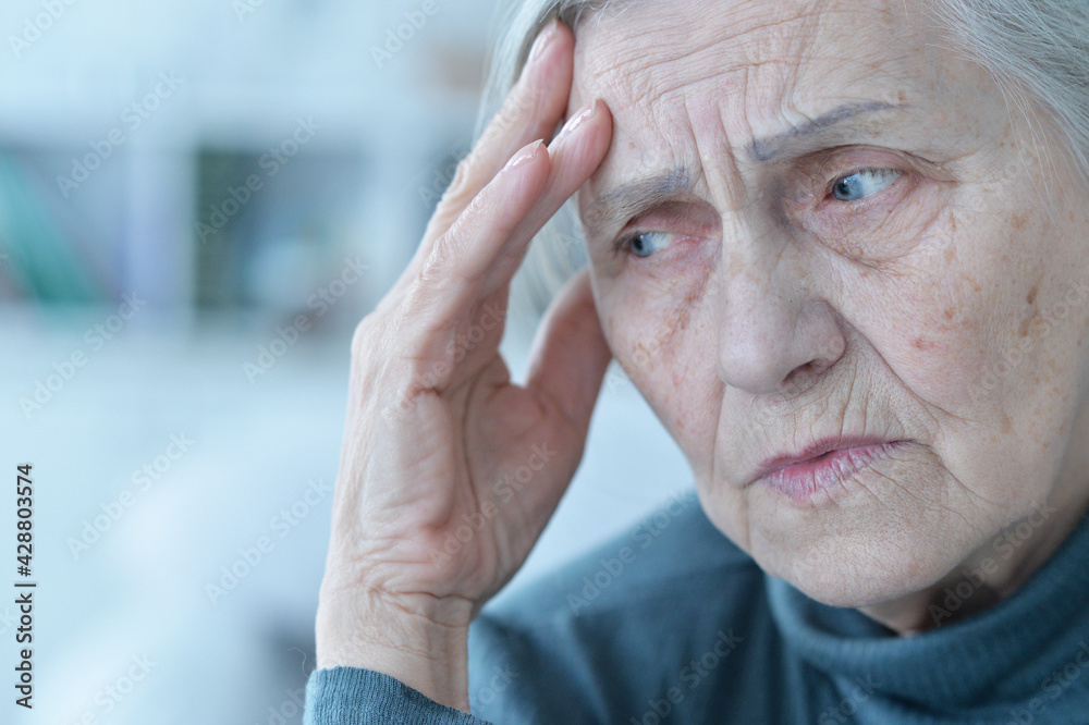 portrait of a sad elderly woman portrait of a sad elderly woman