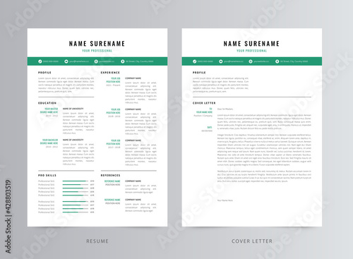 Clean Resume/CV and Cover Letter Template 