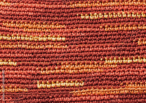 Texture of Paper Yarn Crochet Raffia Knit for Bags, Clutches, Hats, Purses