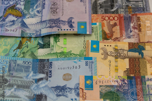 Kazakhstan national currency tenge, paper money, foreign exchange market, economy, loans in Kazakhstan, deposit