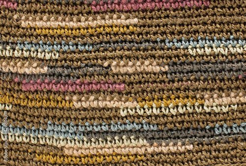 Texture of Paper Yarn Crochet Raffia Knit for Bags, Clutches, Hats, Purses
