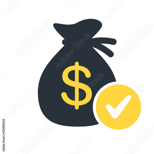 Budget friendly icon. Clipart image isolated on white background