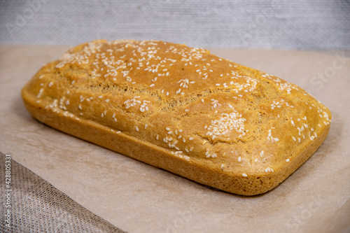 Healthy hommade gluten-free bread for an organic diet photo