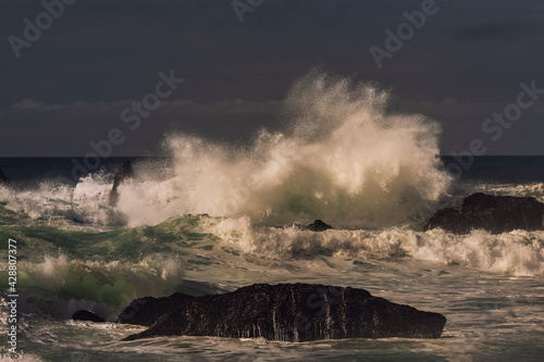 Furious. Adraga beach, Sintra, Portugal photo