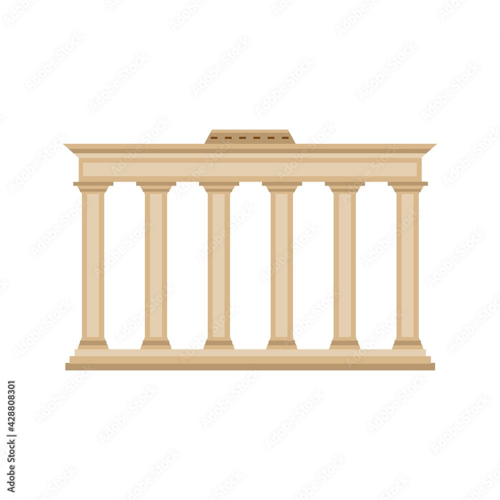 Architecture of classical stone ancient roman or greek building with columns. Architecture of classical stone ancient roman or greek building with columns.