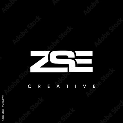 ZSE Letter Initial Logo Design Template Vector Illustration