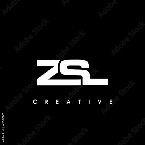 ZSL Letter Initial Logo Design Template Vector Illustration photo