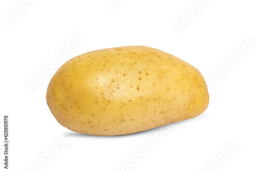 Fresh potato isolated on white background