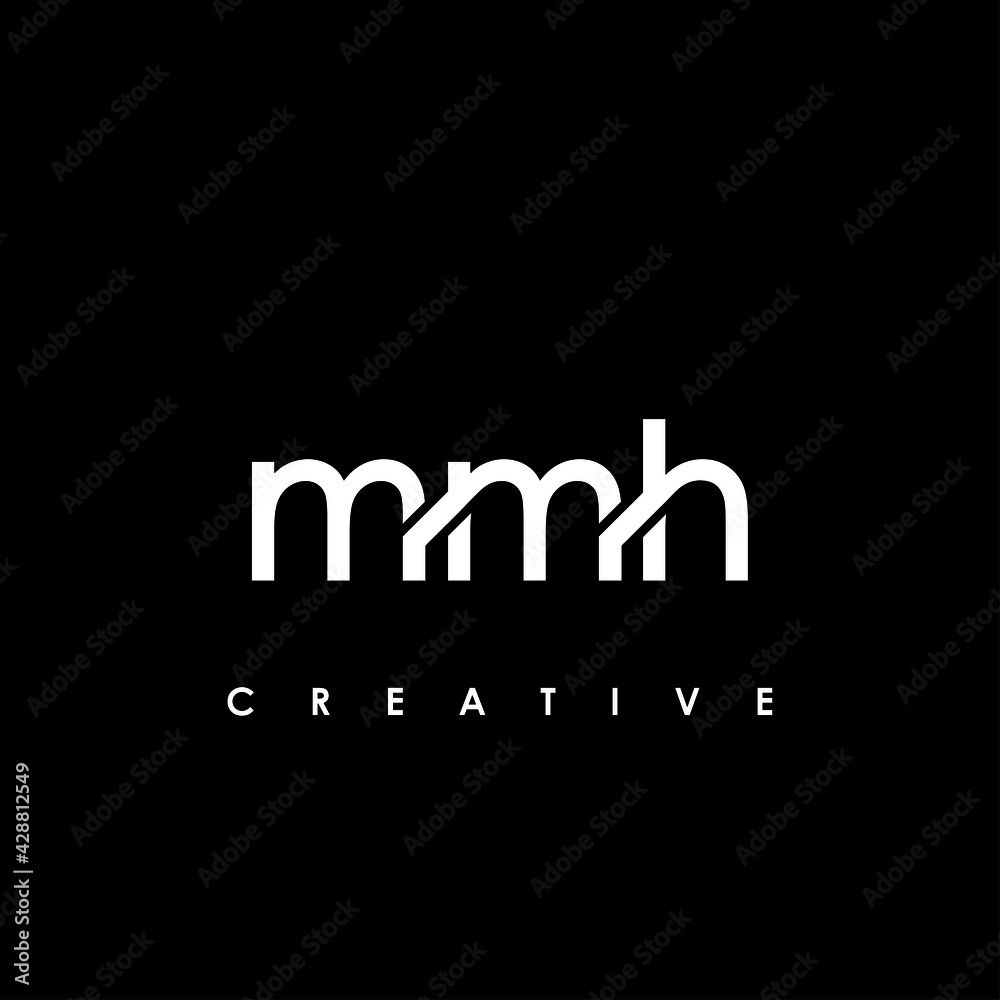 MMH Letter Initial Logo Design Template Vector Illustration