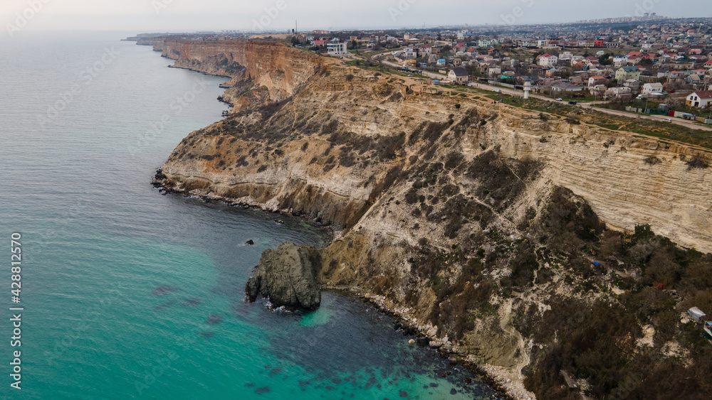 Fiolent - a cape on the Heracles Peninsula on the southwestern coast of Crimea, in the Balaklava region of Sevastopol