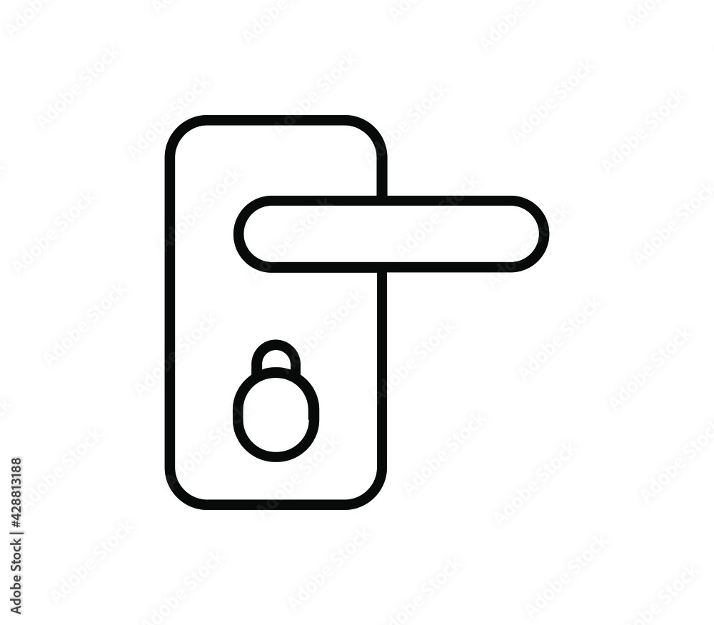 Door handle icon Door handle icon