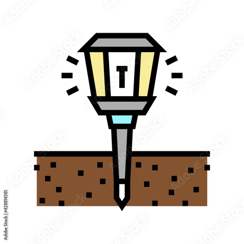 sonic repeller gardening color icon vector. sonic repeller gardening sign. isolated symbol illustration