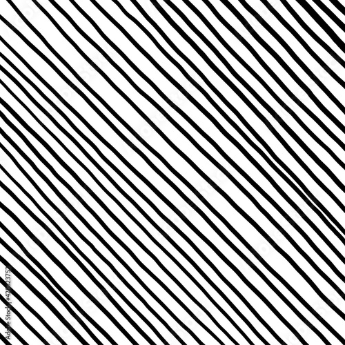 Hand drawn abstract pattern with hand drawn lines, strokes. Set of vector grunge brushes. wavy striped, Vector EPS 10 illustration