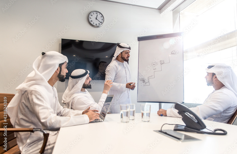 Arabic business team in the office Arabic business team in the office