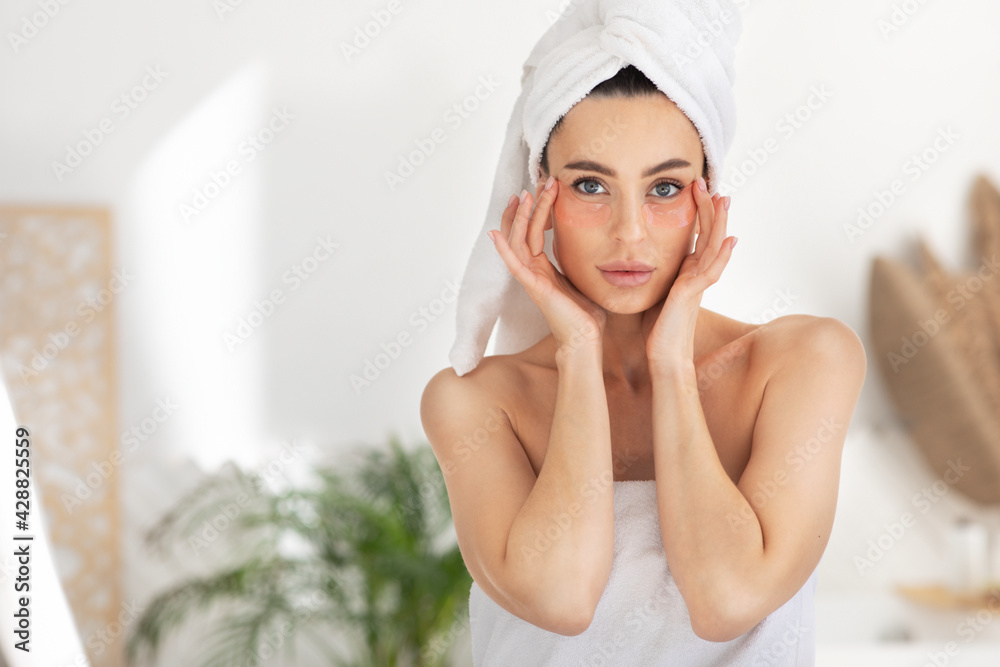 Modern cosmetics for taking care of beauty, cosmetology and spa at home in morning Modern cosmetics for taking care of beauty, cosmetology and spa at home in morning