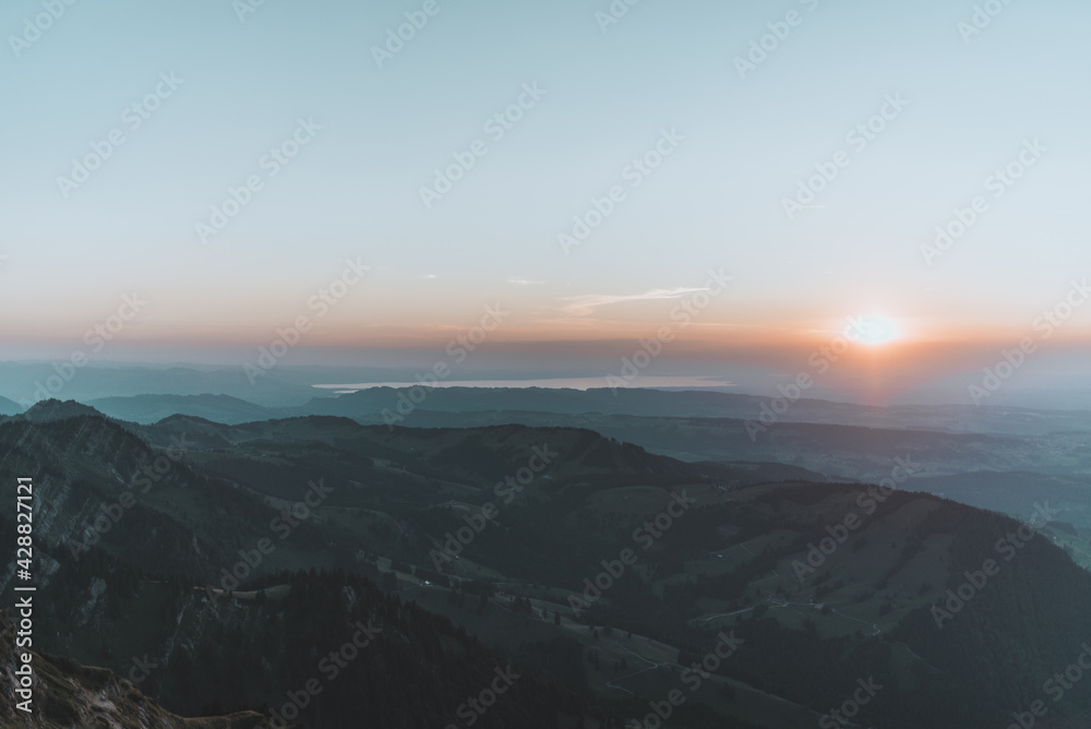 Fototapeta premium Hochgrat Sonnenuntergang