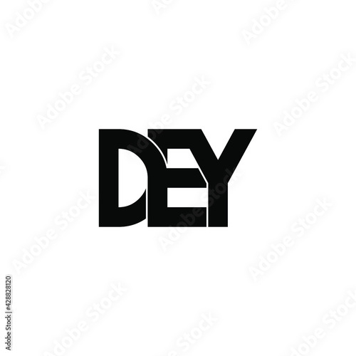 dey letter original monogram logo design