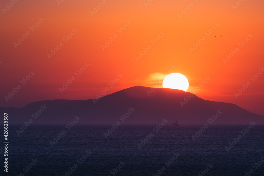 Sunset at Psara island , Chios Greece