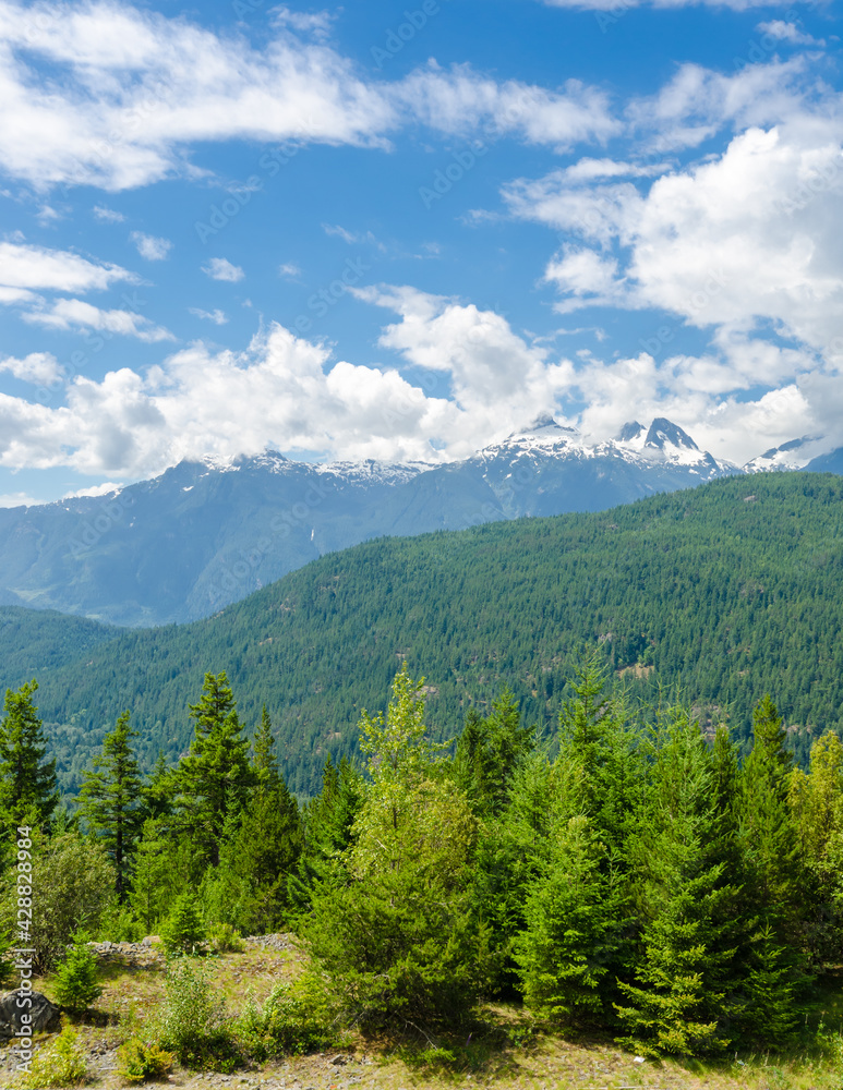 Fototapeta premium Majestic mountains in Canada.