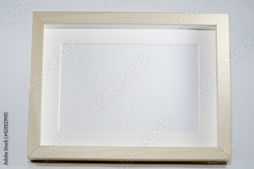 Picture frame with wooden frame 