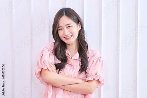 Beauty concept of attractive Asian woman. Skin care