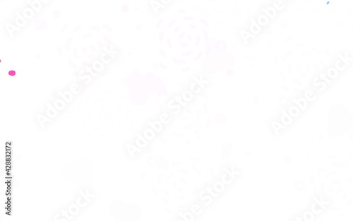 Light Blue, Red vector pattern with random forms.