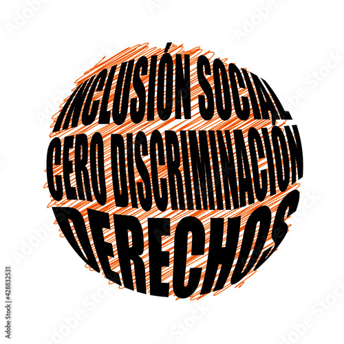 mensaje de concientización contra la discriminación