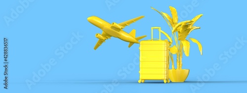 suitcase 3d vacation luggag...