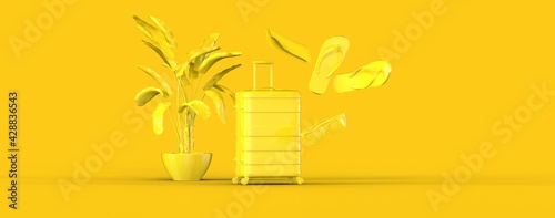 travel  concept - suitcase ...