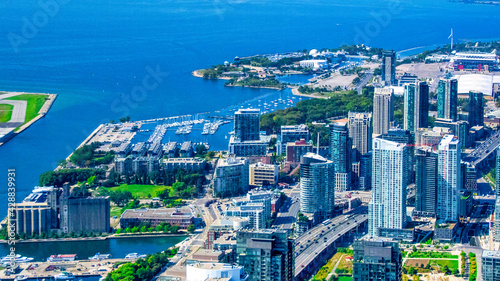 Aerial view of the Toronto downtown, Canada © TOimages