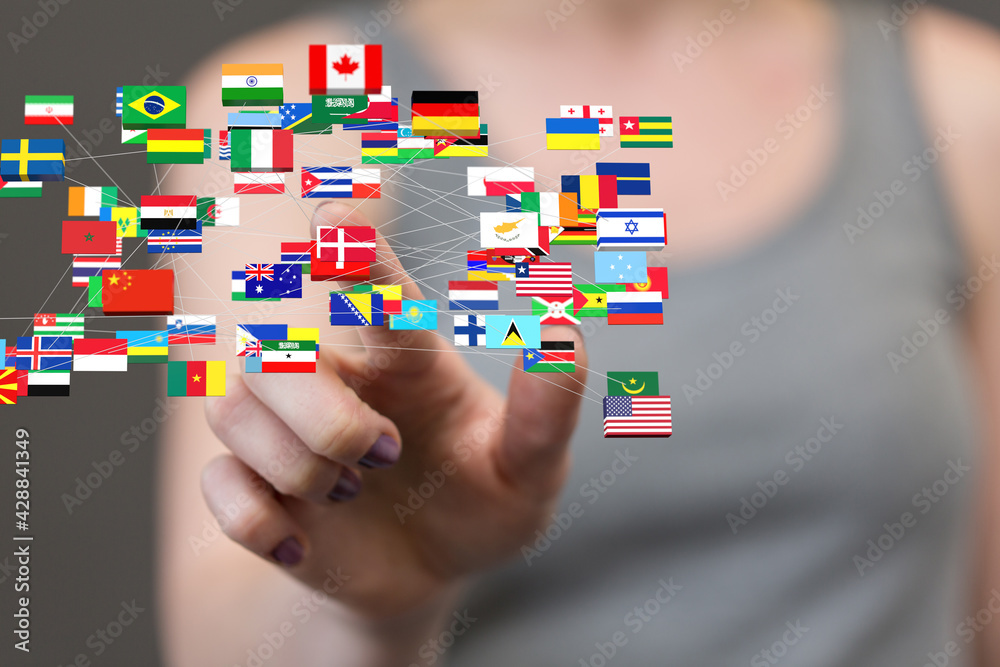 National flags of the countries 3d National flags of the countries 3d