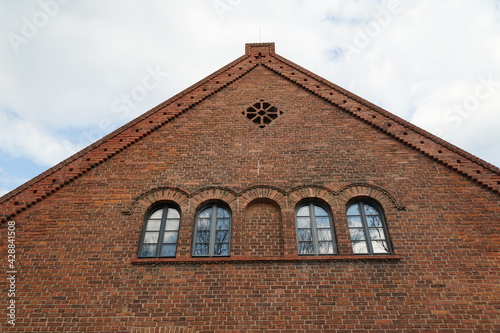 Fassade eines alten Industriegebäudes in Brandenburg