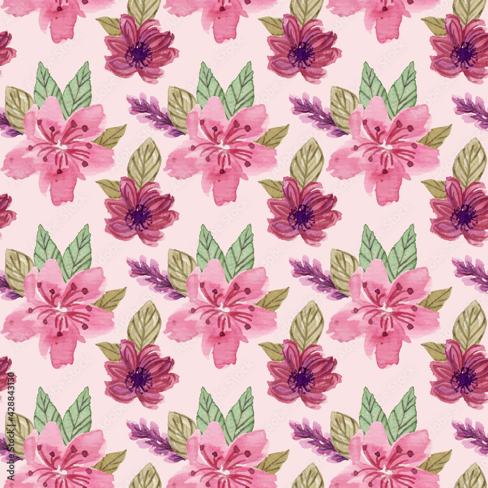 Spring Flower Seamless Pattern Spring Flower Seamless Pattern