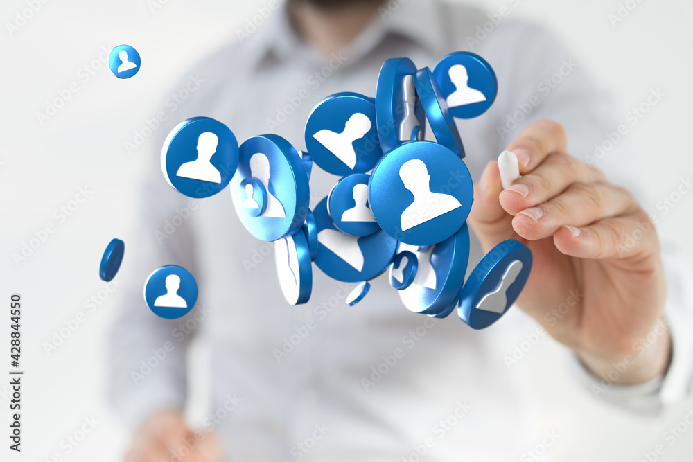 videoconference group of people talking in social network videoconference group of people talking in social network