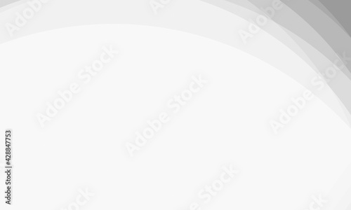 Abstract white and gray curve line gradient background.