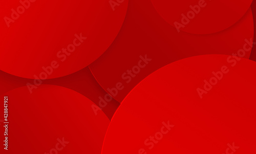 Circles red texture background. Simple modern design use for christmas and valentine day concept.